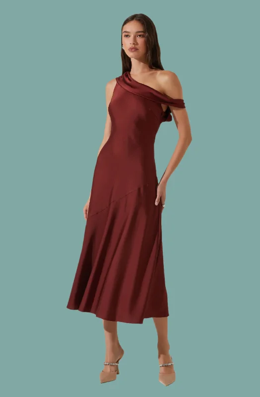 Orissa Satin Off Shoulder Dress Lounge unclassified dresses