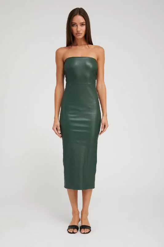 Ivy Leather Tube Dress Anniversary unclassified dresses