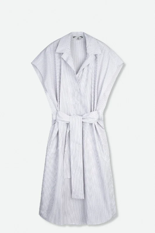 CAP SLEEVE JAMIE DRESS IN COTTON POPLIN