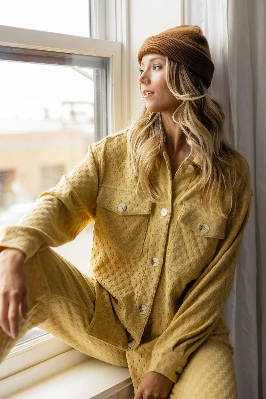 Keonna Textured Button Down