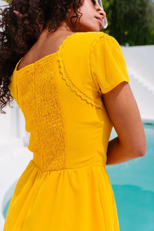 Natalie Dress in Marigold