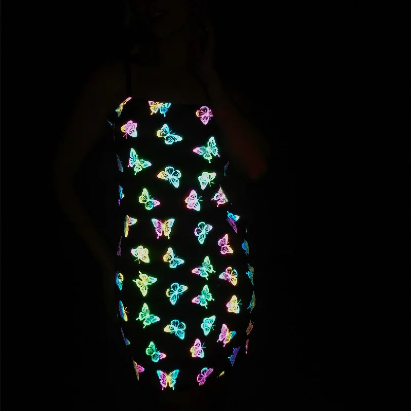 Rainbow Reflective Glow Mushroom Dresses