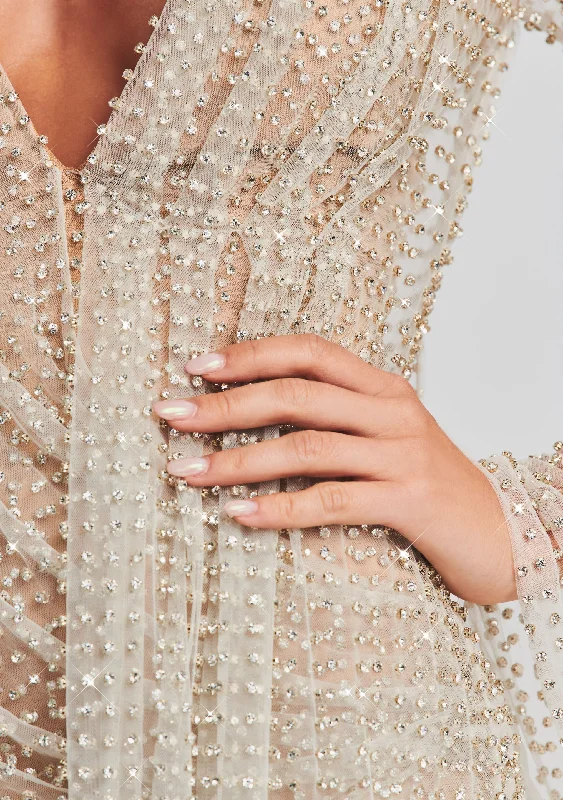 Opal Crystal Embellished Dress