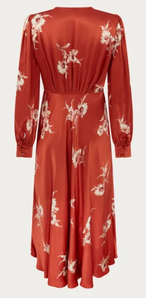 Millie Dress Rust Bouquet