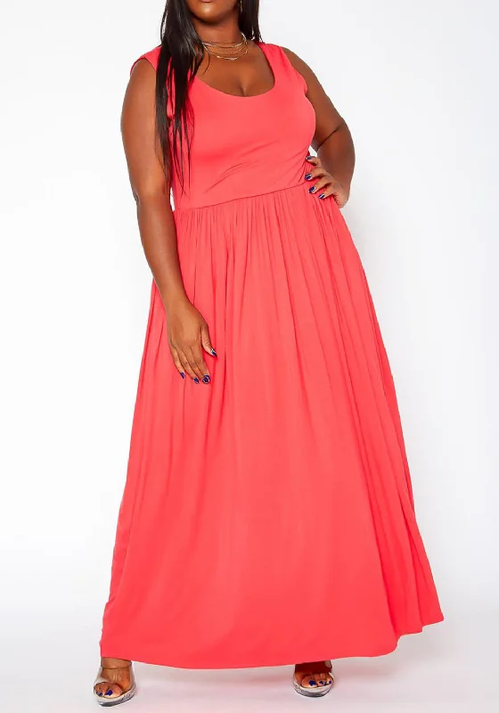 Hi Curvy Plus Size Casual Fit & Flare maxi Dress