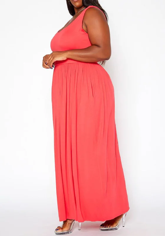 Hi Curvy Plus Size Casual Fit & Flare maxi Dress