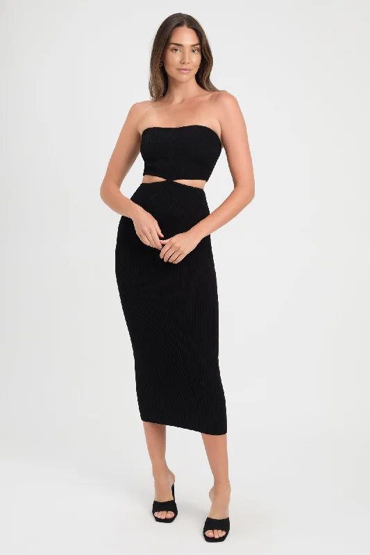 Lola Strapless Midi Dress