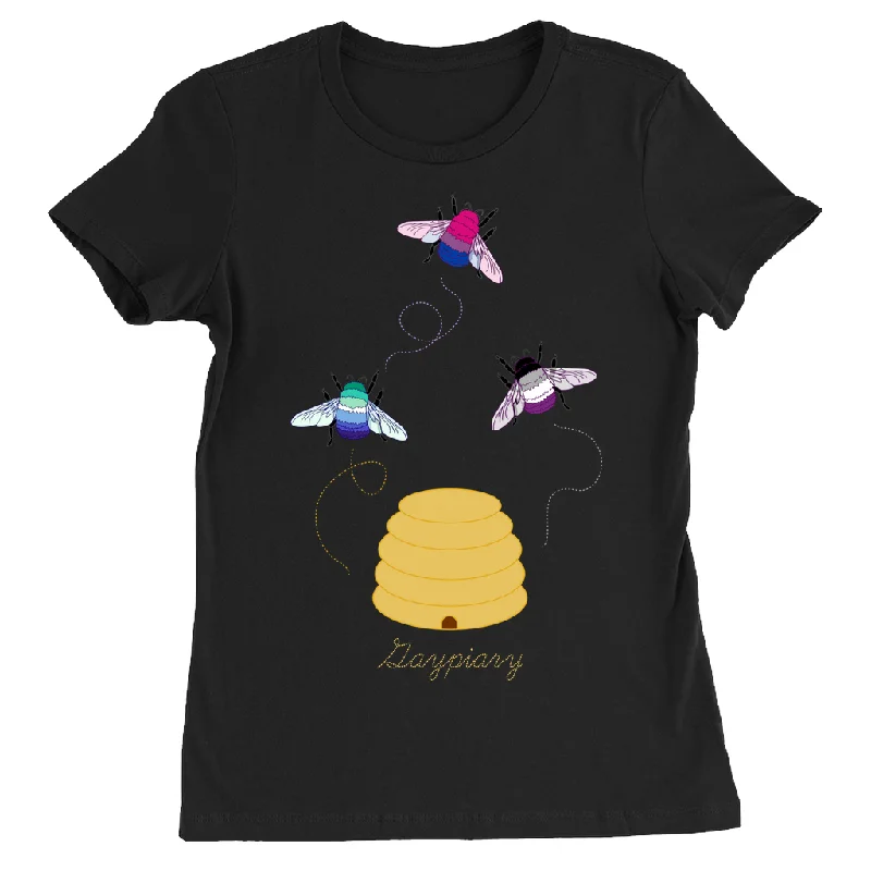 3 Bumblebees - Gaypiary - DARK Fitted Tshirt | Bella + Canvas