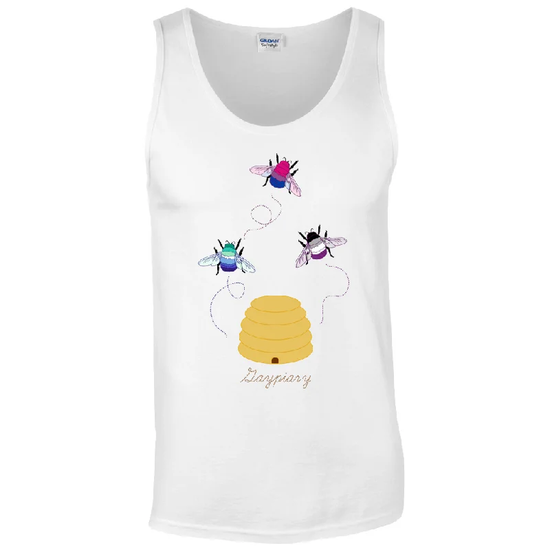 3 Bumblebees - Gaypiary | Bumblebee Relaxed Fit Tank Top | Gildan