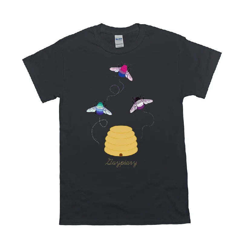 3 Bumblebees - Gaypiary - DARK | Bumblebee Relaxed Fit Tshirt