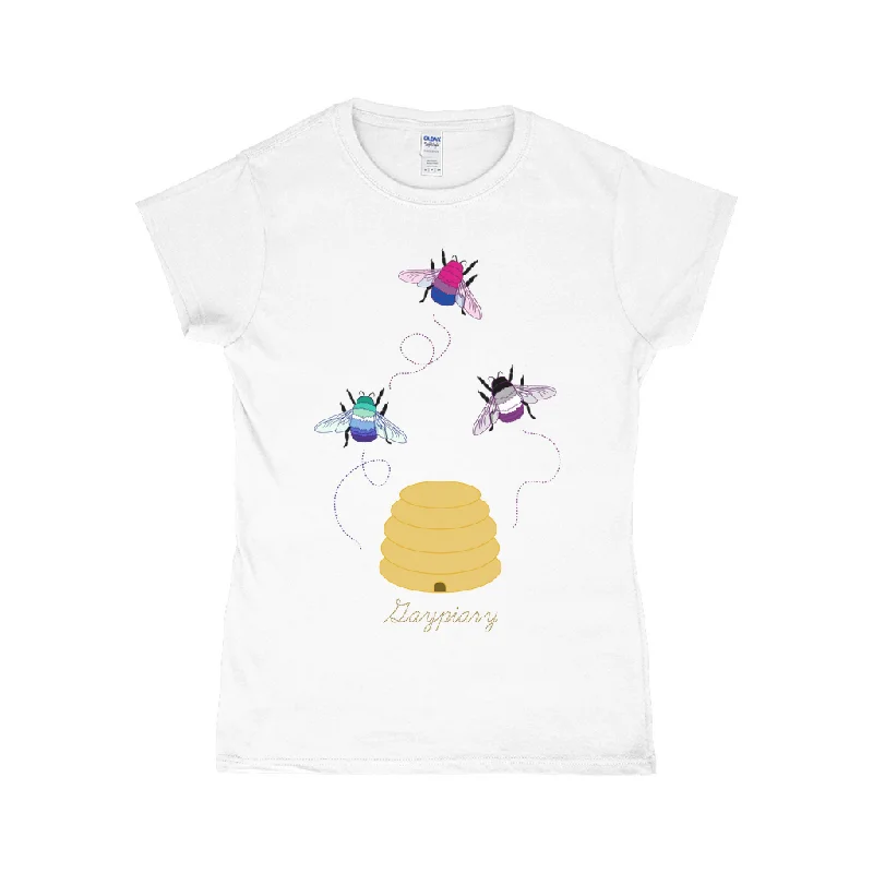 3 Bumblebees - Gaypiary Fitted Tshirt | Choose Your Colourway | Gildan