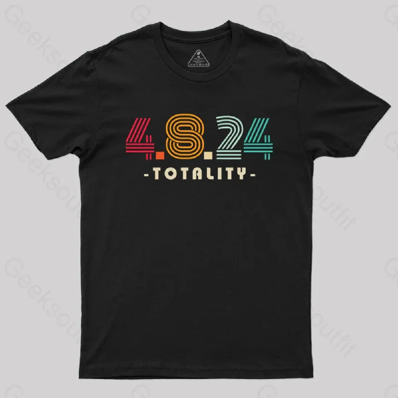 4.8.24 Totality Solar Eclipse Retro Vintage T-Shirt