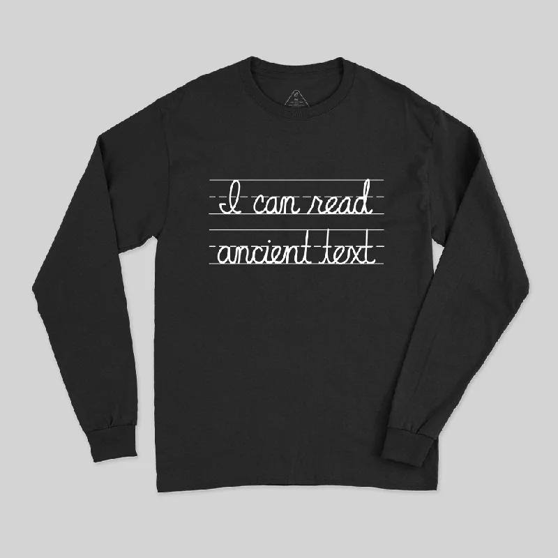 Ancient Text Long Sleeve T-Shirt