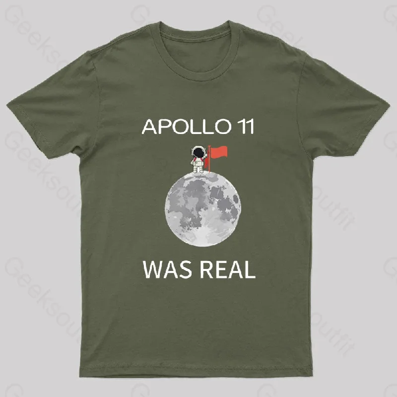 Apollo 11 Was Real Nerd T-Shirt