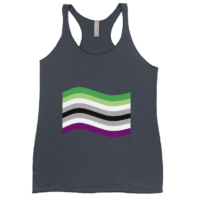 Aroace Pride Flag Fitted Racerback Tank Tops | Choose Your Flag