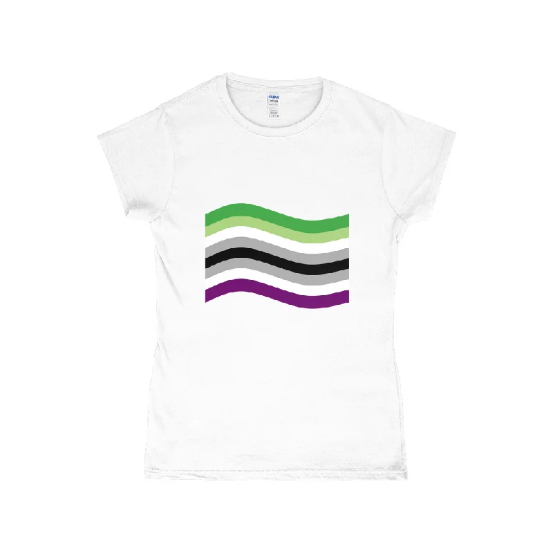 Aroace Pride Flag Fitted Tshirt | Choose Your Flag | Gildan