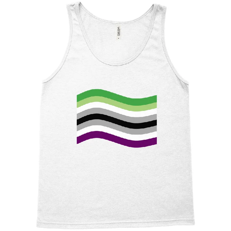 Aroace Pride Flag Relaxed Fit Tank Tops | Choose Your Flag | Bella + Canvas