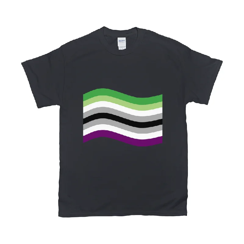 Aroace Pride Flag Unisex Tshirt - DARK | Choose Your Flag | Aromantic and Asexual Spectrum | Lgbtqia2S+