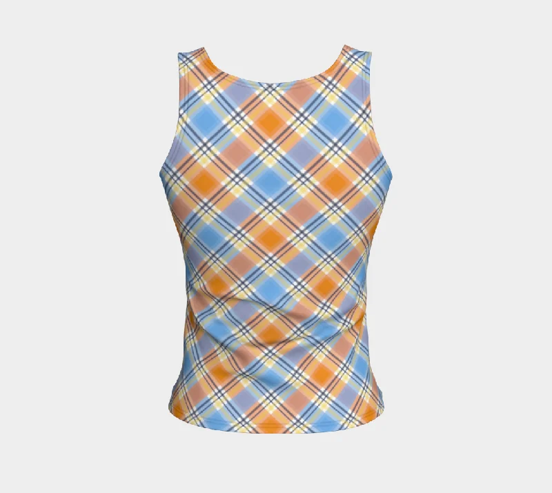 Pride Plaid/Argyle Fitted Tank | Regular Length | Choose Your Colourway