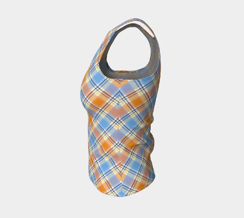 Pride Plaid/Argyle Fitted Tank | Regular Length | Choose Your Colourway