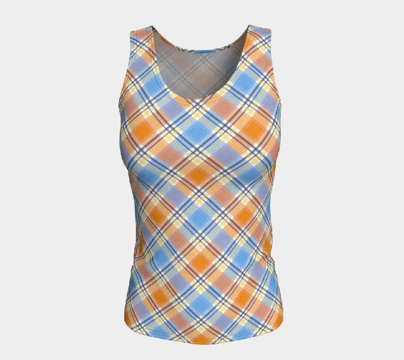 Pride Plaid/Argyle Fitted Tank | Regular Length | Choose Your Colourway