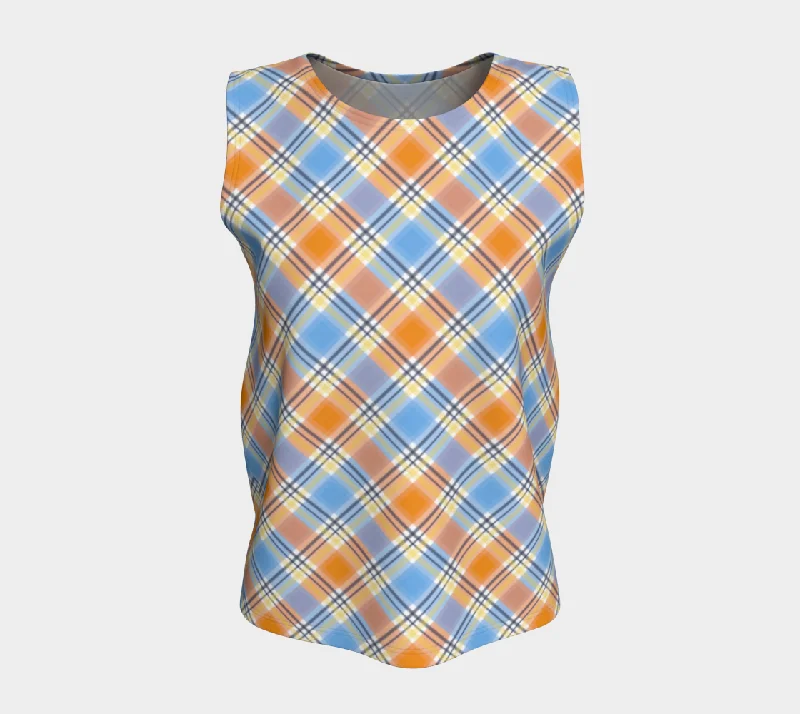 Pride Plaid/Argyle Loose Tank | Regular Length | Choose Your Colourway