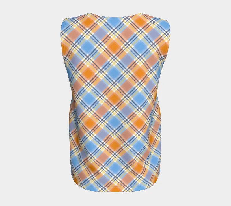 Pride Plaid/Argyle Loose Tank | Regular Length | Choose Your Colourway