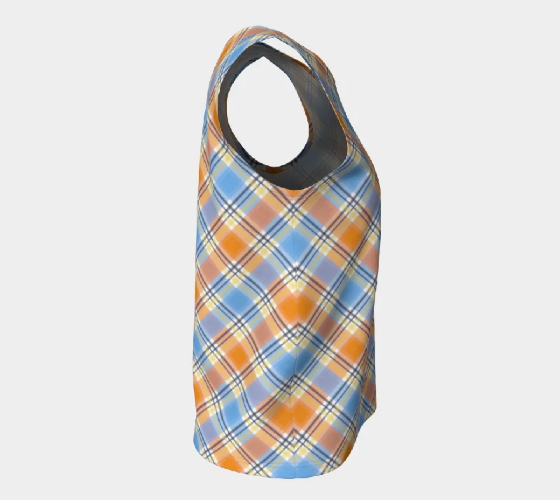 Pride Plaid/Argyle Loose Tank | Regular Length | Choose Your Colourway