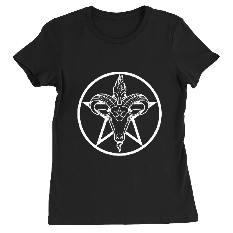 Baphomet Pentagram - DARK Fitted Tshirt | Choose Your Colourway | Bella + Canvas