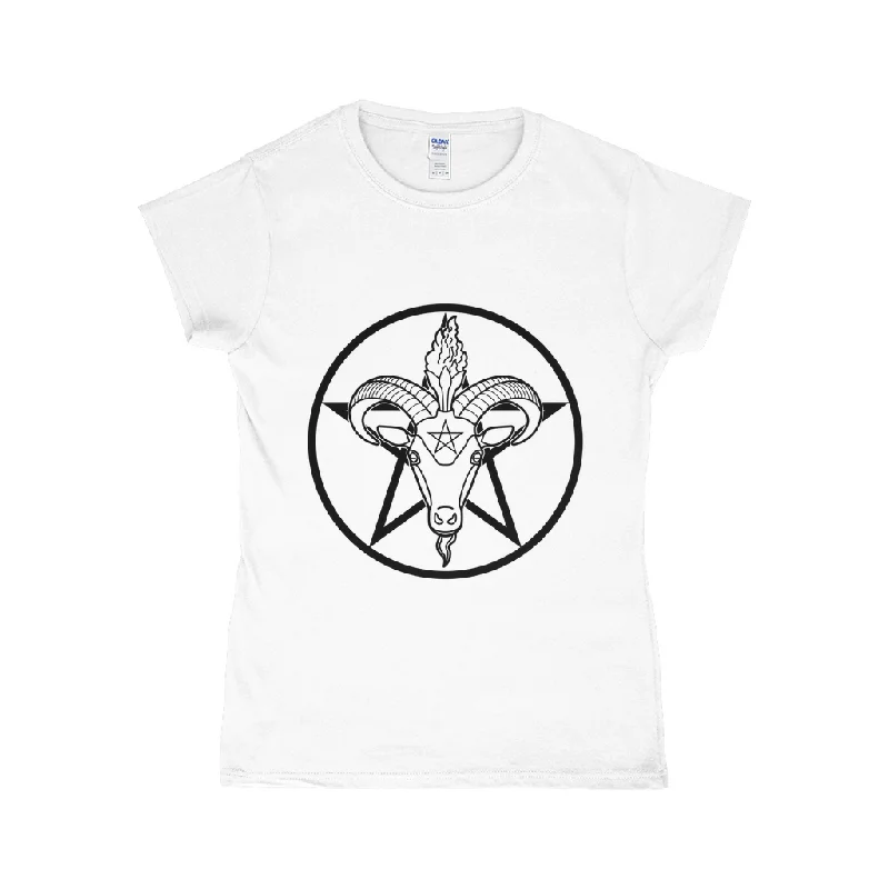 Baphomet Pentagram Fitted Tshirt | Choose Your Colourway | Gildan