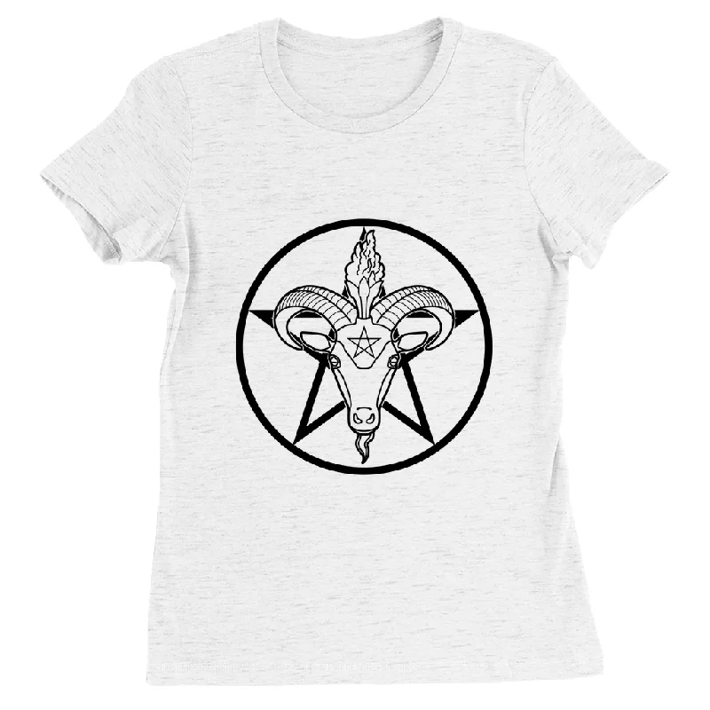 Baphomet Pentagram - LIGHT Fitted Tshirt | Choose Your Colourway | Bella + Canvas