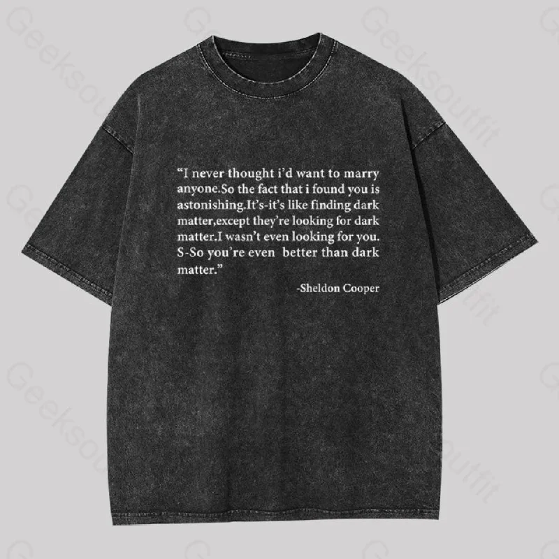 Better Than Dark Matter Geek Washed T-shirt