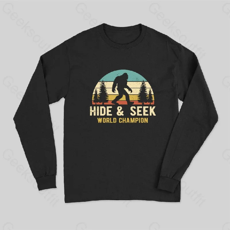 Bigfoot - Hide And Seek World Champion Long Sleeve T-Shirt