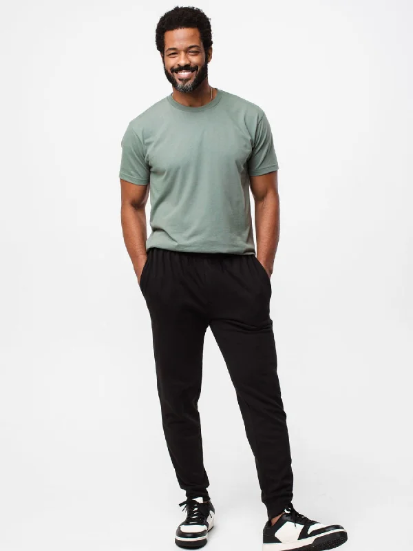 Black + Mercury Green Fleece Sweatpants Foundation 2-Pack