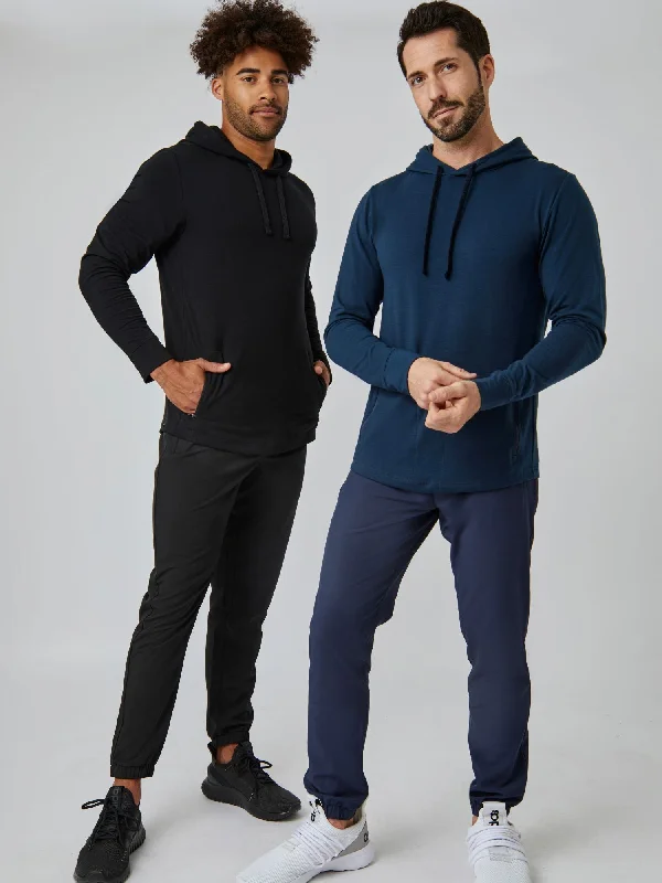 Black + Navy Performance Pullover Hoodie 2-Pack