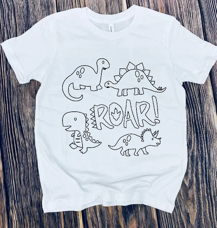 Color It Dinosaurs Roar! Graphic Tees