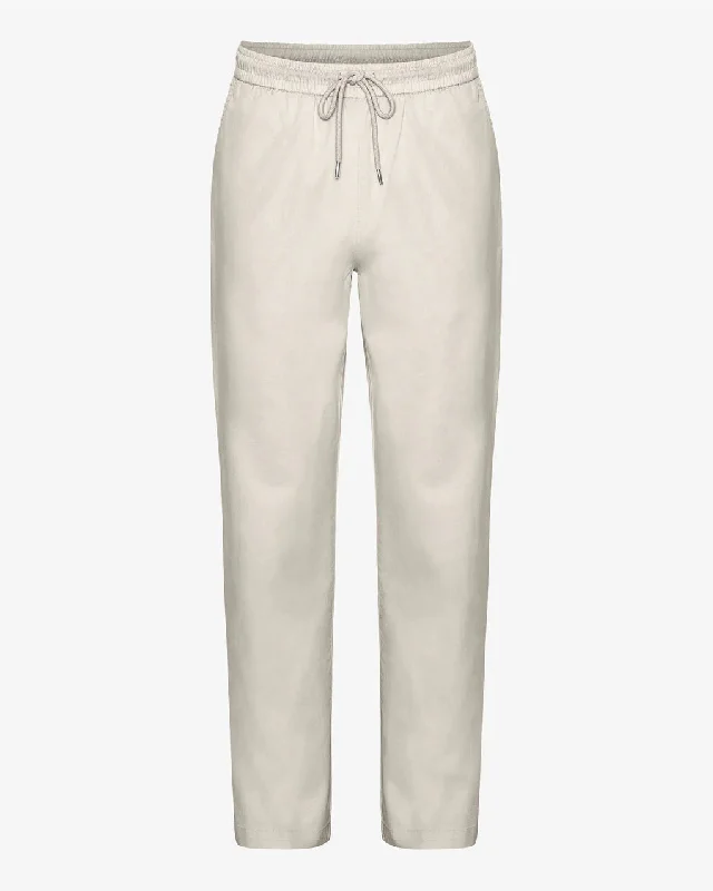 COLORFUL STANDARD - PANTALON TWILL - BLANC IVOIRE