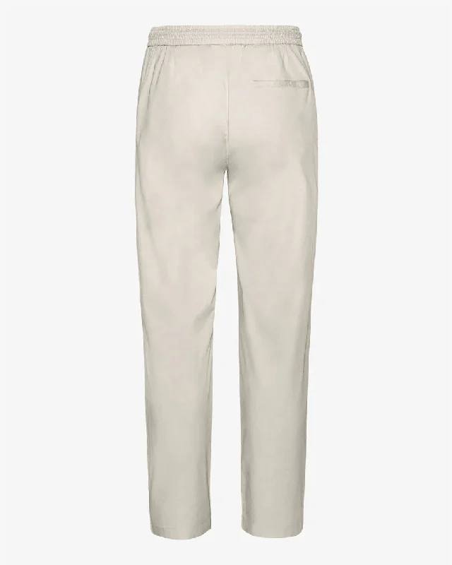 COLORFUL STANDARD - PANTALON TWILL - BLANC IVOIRE