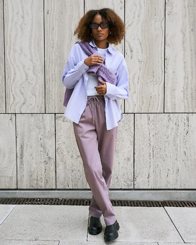 COLORFUL STANDARD - PANTALON TWILL - PURPLE HAZE