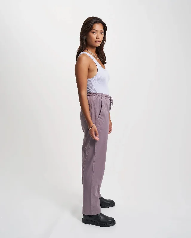 COLORFUL STANDARD - PANTALON TWILL - PURPLE HAZE