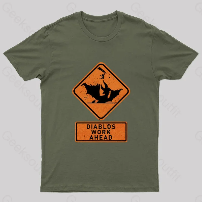 Diablos Work Ahead Nerd T-Shirt