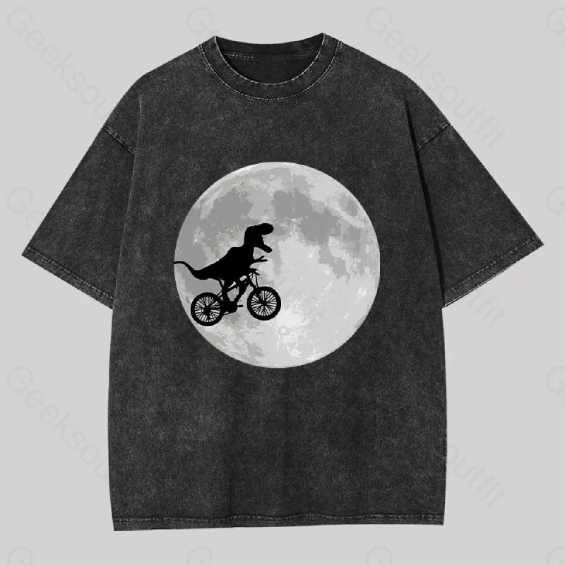 Dinosaur Bike and Moon Washed T-shirt