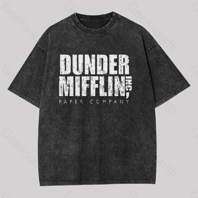 Dunder Mifflin, Inc. Paper Company Geek Washed T-shirt