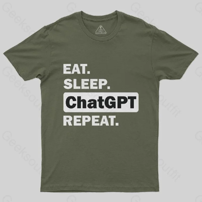 Eat Sleep ChatGPT Repeat T-Shirt