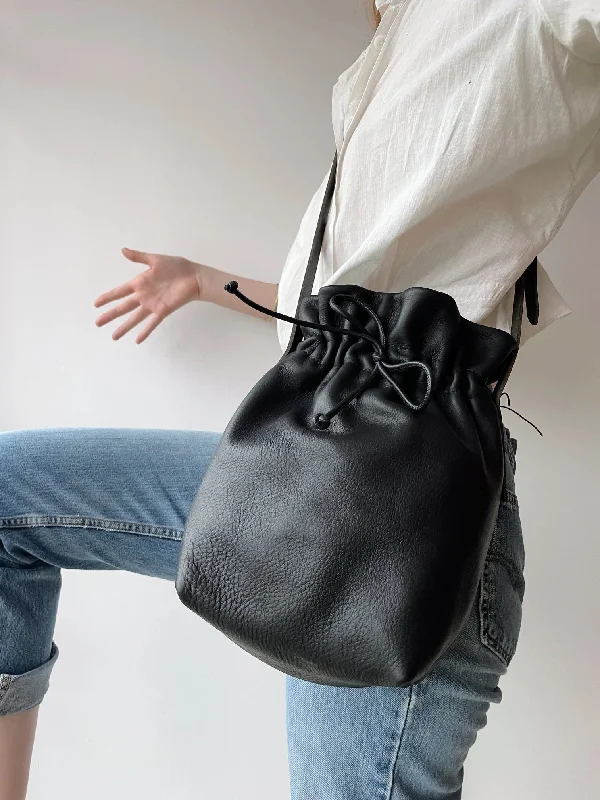 ELEVEN THIRTY - SAC SEAU MARIEL - CUIR NOIR