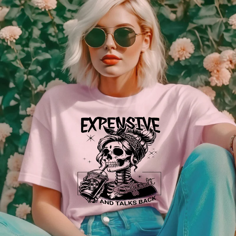 Expensive Difficult & Talks Back Skeleton Graphic Tee