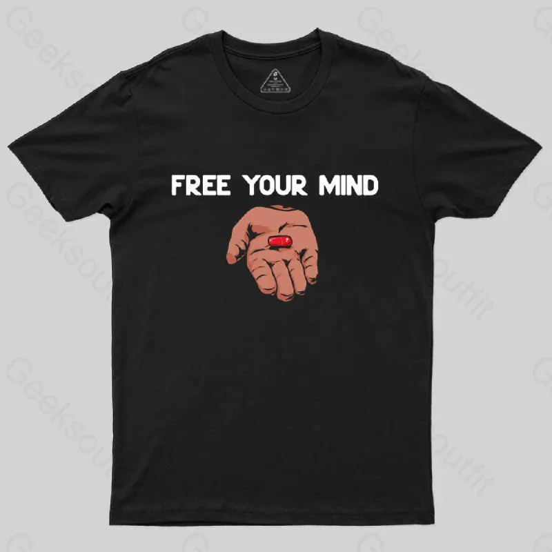 Free Your Mind Take The Red Pill Escape The Rat Race T-shirt