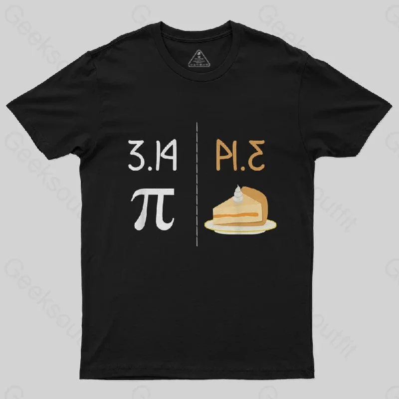 Funny PI Mirror Image Of 3.14 Is PIE T-Shirt