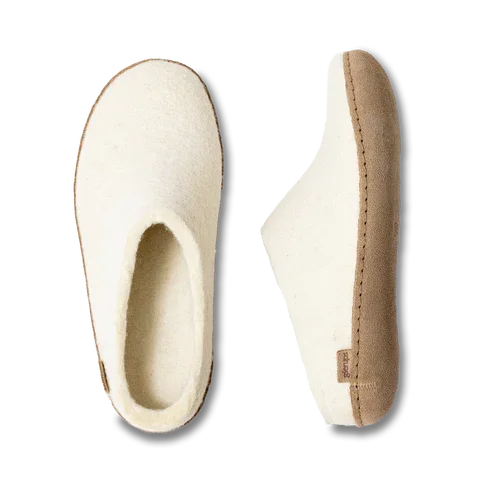 GLERUPS - SANS-GÊNE SLIP ON - CUIR/BLANC