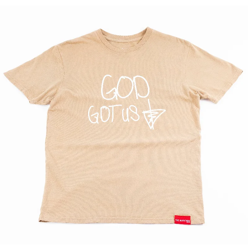 GOD Got Us T-shirt - Sand/White